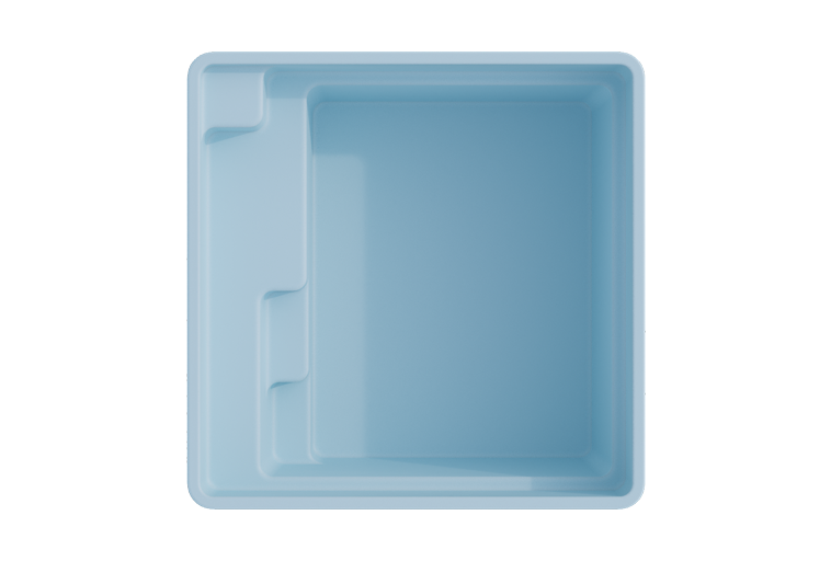 Piscine coque polyester au format mini piscine